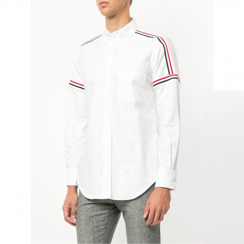 Thom Browne 2019 Mens Strap Cotton Tshirt - 톰브라운 2019 남성 스트랩 코튼 셔츠 Thom0277x.Size(s - 2xl).화이트