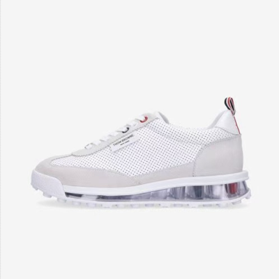 Thom Brown 2025 Mens Leather Sneakers - 톰브라운 2025 남성용 레더 스니커즈 THOMS0012,Size(245 - 265).블랙