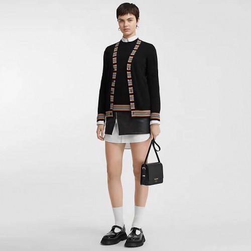 Burberry 2019 Womens Retro Logo Wool Cardigan - 버버리 2019 여성 레트로 로고 울 가디건 Bur01238x.Size(s - xl).블랙