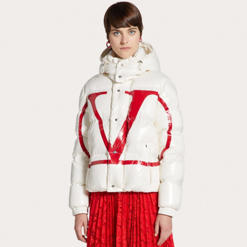 [매장판]]Valentino x Moncler 2019 Mm/Wm Big Logo Down Padding - 발렌티노 x 몽클레어 2019 여자  빅로고 다운 패딩 Val0270x.Size(m - 3xl).화이트