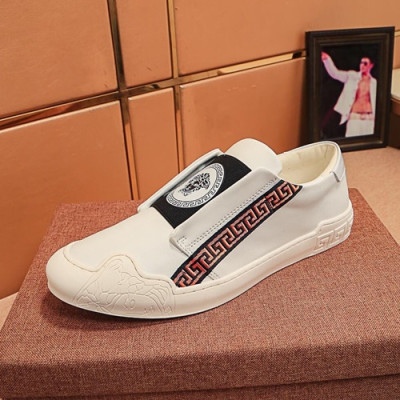 Versace 2019 Mens Leather Sneakers - 베르사체 2019 남성용 레더 스니커즈 VERS0147,Size (240 - 270).화이트