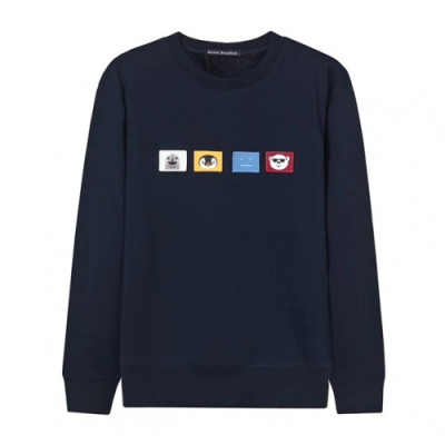 Acne 2019 Mm/Wm Logo Cotton Man-to-man - 아크네 2019 남자 로고 코튼 맨투맨 Acn0023x.Size(m - 2xl).네이비