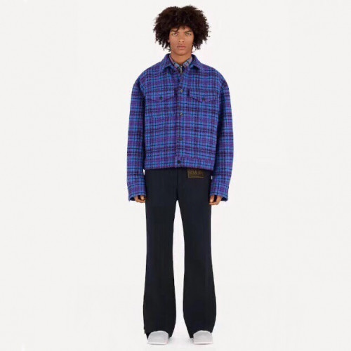 Louis vuitton 2019 Mens Logo Casual Wool Jacket - 루이비통  2019 남성 로고 캐쥬얼 울 자켓 Lou01303x.Size(s - xl).퍼플