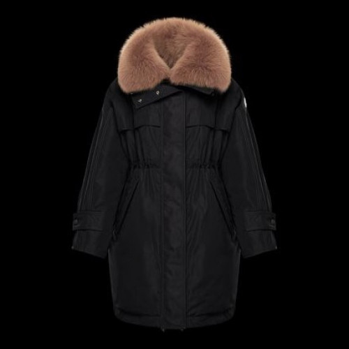 Moncler 2019 Womens Patch Logo Modern Down Padding Parka - 몽클레어 2019 여성 패치 로고 모던 다운 패딩 파카 Moc0887x.Size(s - l).블랙