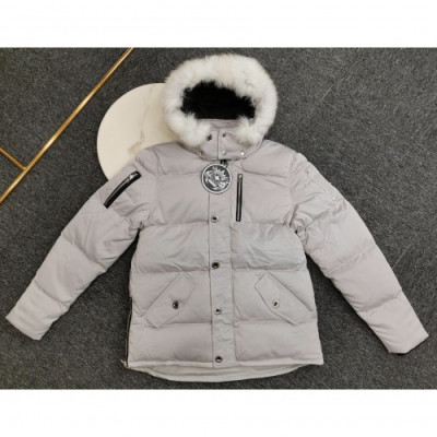 [매장판] Moose Knuckle 2019 Mm/Wm  Logo Goose Down Padding - 무스너클 2019 남자 로고 구스다운 패딩 Moo0052x.Size(xs - xl).그레이