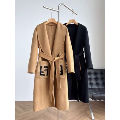 Fendi Womens Logo Coat - 펜디 여성 코트 - fen373x