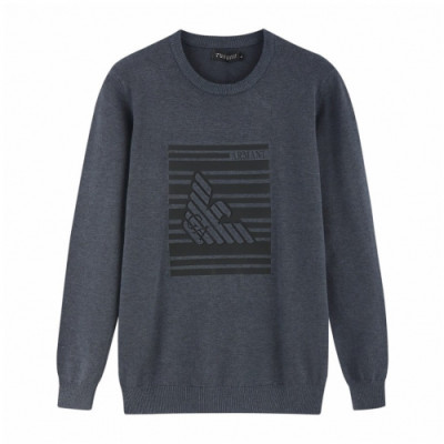 Armani 2019 Mens Crew -neck Wool Sweater - 알마니 2019 남성 크루넥 울 스웨터 Arm0203x.Size(l - 3xl).다크그레이