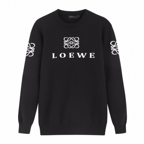Loewe 2019 Mens Logo Crew-neck  Wool Sweater - 로에베 2019 남성 로고 크루넥 울 스웨터 Loe0098x.Size(l - 3xl).블랙