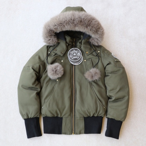[매장판] Moose Knuckle 2019 Womens Logo Down Short Jacket - 무스너클 2019 여성 로고 다운 숏자켓 Moo0066x.Size(xs - xl).그린