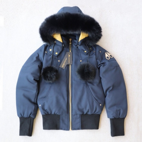 [매장판] Moose Knuckle 2019 Womens Logo Down Short Jacket - 무스너클 2019 여성 로고 다운 숏자켓 Moo0069x.Size(xs - xl).블루