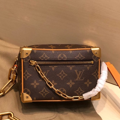 Louis Vuitton 2019 Soft Trunk Shoulder Bag,18.5cm - 루이비통 2019 소프트 트렁크 숄더백 M44480,LOUB1819,18.5cm,브라운