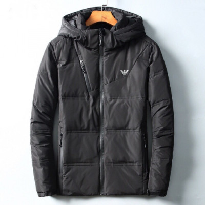 Armani 2019 Mens Logo Goose Down Padding - 알마니 2019 남성 로고 구스다운 패딩 Arm0401x.Size(m - 4xl).블랙