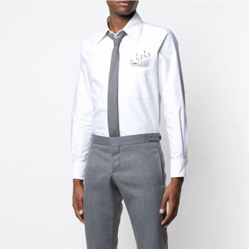 Thom Browne 2019 Mens Strap Cotton Shirt - 톰브라운 2019 남성 스트랩 코튼 셔츠 Thom0387x.Size(s - 2xl).화이트