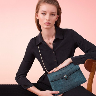Bvlgari 2019 Serpenti Forever Shoulder Bag,28CM - 불가리 2019 세르펜티 포에버 숄더백,BVLB0171,28cm블루