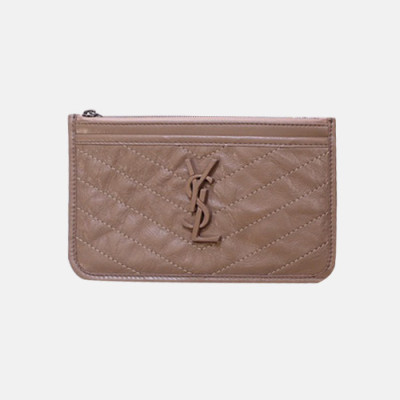 Saint Laurent 2019 Niki Leather Wallet,583577 - 입생로랑 2019 니키 여성용 레더 장지갑 SLW0060.21cm,베이지