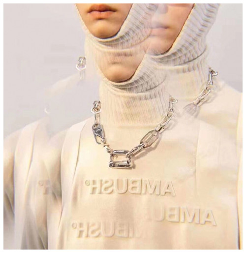 Ambush 2019  Mm/Wm Logo Turtle-neck Wool Sweater - 앰부시 2019 남자 로고 터틀넥 울 스웨터 Amb0025x.Size(m - 3xl).아이보리