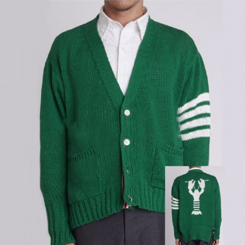 Thom Browne 2019  Mm/Wm V-neck Cardigan - 톰브라운 2019 남자 브이넥 가디건 Thom0407x.Size(s - l).그린