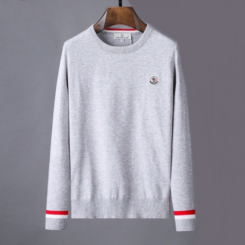 Moncler 2019 Mens Retro Logo Crew-neck Wool Sweater - 몽클레어 2019 남성 레트로 로고 크루넥 울 스웨터  Moc01137x.Size(m - 3xl).그레이