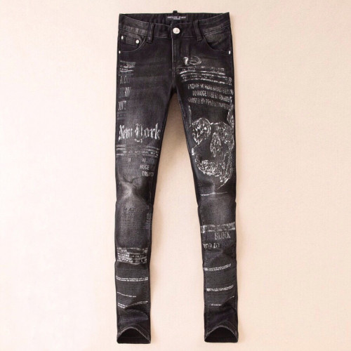 Philipp plein 2019 Mens Graffity Denim Pants - 필립플레인 2019 남성 그래피티 데님 팬츠 Phi0083x.Size(28 - 38).블랙