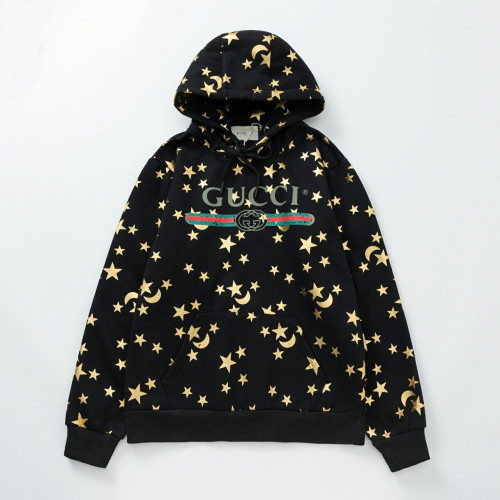 Gucci 2019 Mm/Wm Logo Glitter Cotton HoodT - 구찌 2019 남자 로고 글리터 코튼 기모 후드티 Guc01693x.Size(m - 2xl).블랙