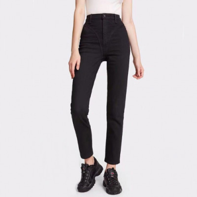 Alexsander Wang Womens Casual Denim Pants - 알렉산더왕 2019 여성 캐쥬얼 데님 팬츠 Alw0038x.Size(25 - 30).블랙