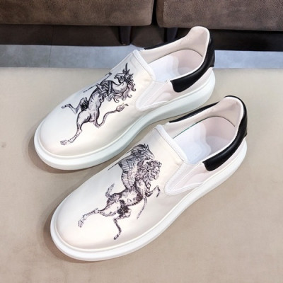 Alexander McQueen 2019 Mens Slip On - 알렉산더맥퀸 2019 남성용 슬립온 AMQS0108.Size (240 - 270).화이트