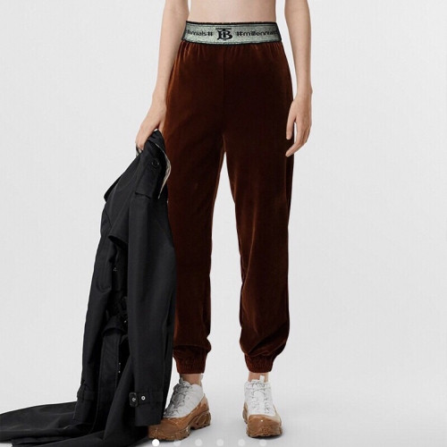 Burberry Womens Velvet Training Pants - 버버리 여성 벨벳 트레이닝 팬츠 Bur01559x.Size(s - l).브라운