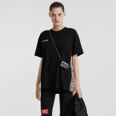 [매장판]Burberry 2019 Mm/Wm Logo Cotton Short Sleeved Tshirt - 버버리 2019 남자 로고 코튼 반팔티 Bur01563x.Size(xs - l).블랙