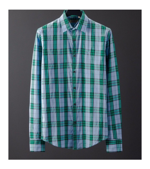 Burberry 2019 Mens Vintage Logo Cotton shirt - 버버리 2019 남성 빈티지 로고 코튼 셔츠 Bur01566x.Size(m - 3xl).그린