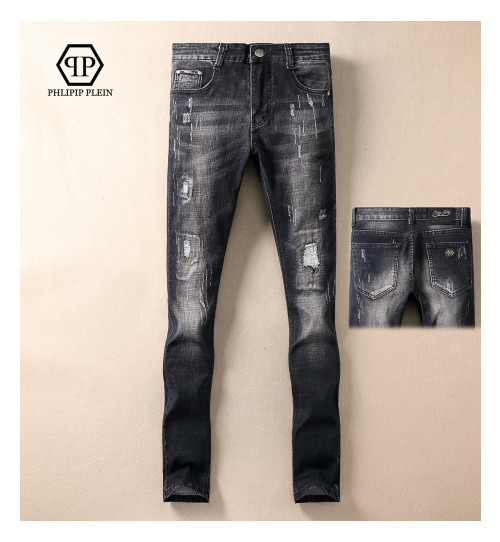 Philipp plein 2019 Mens Business Denim Pants - 필립플레인 2019 남성 비지니스 데님 팬츠 Phi0085x.Size(29 - 40).블랙