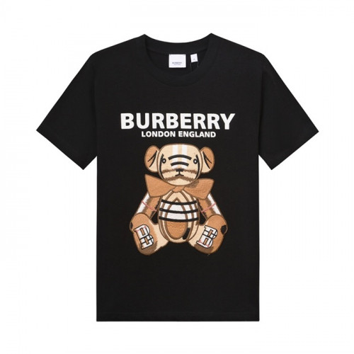 [매장판]Burberry 2019 Mm/Wm Logo Cotton Short Sleeved Tshirt - 버버리 2019 남자 로고 코튼 반팔티 Bur01622x.Size(s - l).블랙