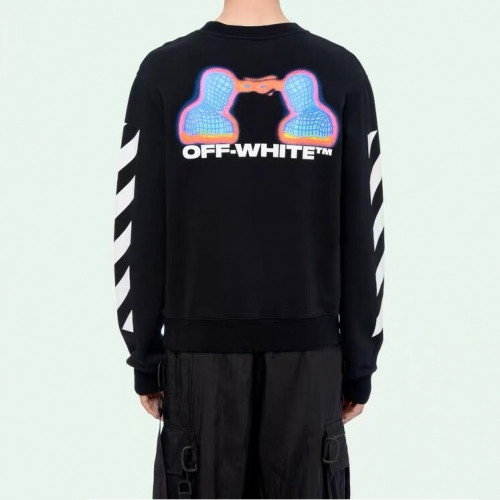 Off-white 2019 Mm/Wm Logo Cotton Oversize HoodT - 오프화이트 2019 남자 로고 코튼 오버사이즈 후드티 Off0254x.Size(xs - l).블랙