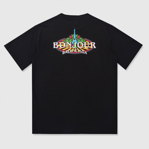 Balenciaga 2019 Mm/Wm Logo Cotton Short Sleeved Tshirt - 발렌시아가 남자 로고 코튼 반팔티 Bal0396x.Size(xs - l).블랙