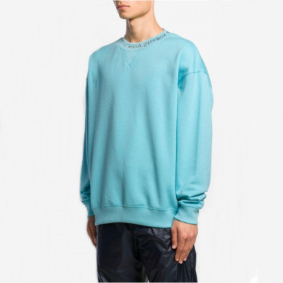 Acne 2019 Mm/Wm Logo Oversize Cotton Man-to-man - 아크네 2019 남자 로고 오버사이즈 코튼 기모 맨투맨 Acn0045x.Size(xs - l).스카이블루