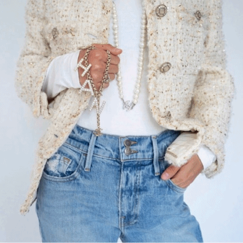 Chanel 2025 Womens Luxury Tweed Jacket - 샤넬 2025 여성 럭셔리 트위드 자켓 Cha0508x.Size(s - l).화이트
