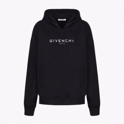 [지방시]Givenchy 2019 Mm/Wm Logo Casual Cotton HoodT - 지방시 2019 남자 로고 캐쥬얼 코튼 후드티 Giv0277x.Size(xs - xl).블랙