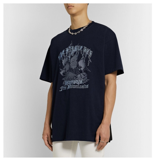 [베트멍]Vetements 2020 Mm/Wm Printing Logo Cotton Short Sleeved Oversize Tshirts - 베트멍 2020 남자 프린팅 로고 코튼 오버사이즈 반팔티 Vet0043x.Size(xs - l).블랙
