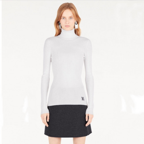 Louis vuitton 2019 Womens Initial Logo Turtle-neck Wool Sweater - 루이비통 2019 여성 이니셜 로고 터틀넥 울 스웨터 Lou01500x.Size (m - l).화이트