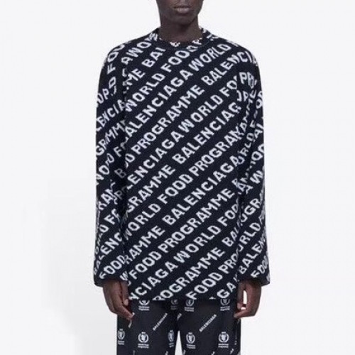Balenciaga 2019 Mm/Wm Logo Turtle-neck Wool Sweater - 발렌시아가 2019 남자 로고 터틀넥 울 스웨터 Bal0417x.Size(xs - m).블랙