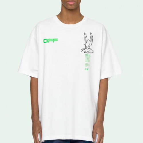 Off-white 2019 Mm/Wm Printing Logo Crew - neck Cotton Short Sleeved Oversize Tshirt - 오프화이트 남자 프린팅 로고 크루넥 코튼 오버사이즈 반팔티 Off0307x.Size(xs - l).화이트