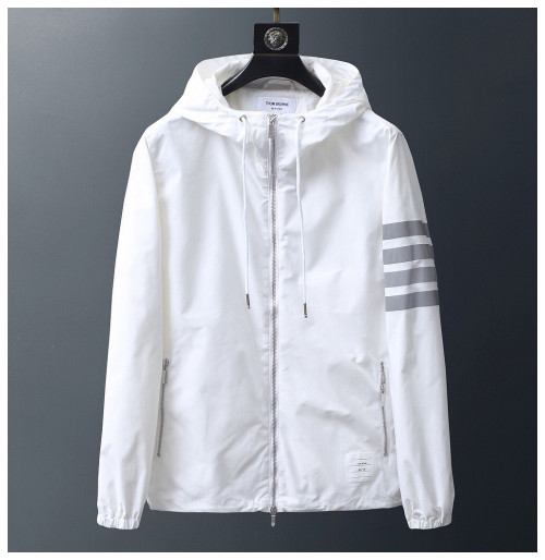 [톰브라운]Thom Browne 2019 Mens Casual Windproof Jacket - 톰브라운 2019 남성 캐쥬얼 방풍 자켓 Thom0469x.Size(m - 3xl).화이트