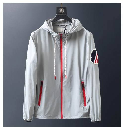 Moncler 2019 Mens Patch Logo Casual Windproof Jackets - 몽클레어 2019 남성 패치 로고 캐쥬얼 방풍 자켓 Moc01314x.Size(m - 2xl).그레이