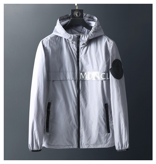 Moncler  2019 Mens Patch Logo Casual Windproof Jackets - 몽클레어 2019 남성 패치 로고 캐쥬얼 방풍 자켓 Moc01316x.Size(m - 2xl).그레이