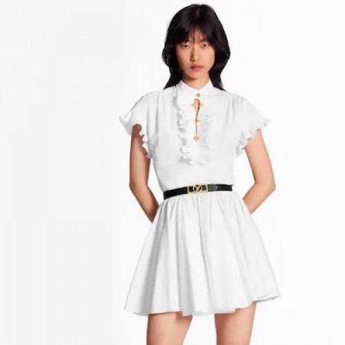 Louis vuitton 2019 Ladies Trendy Cotton One-pieces - 루이비통 2019 여성 트렌디 코튼 원피스 Lou01520x.Size(s - l).화이트