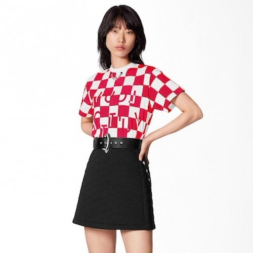 Louis vuitton 2019 Womens Crew-neck Short Sleeved Tshirts - 루이비통 2019 여성 크루넥 모던 반팔티 Lou01524x.Size(s - l).레드