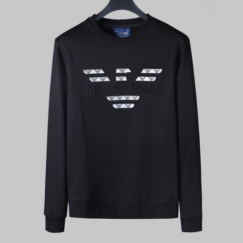 [알마니]Armani 2019 Mens Logo Cotton Man-to-man - 알마니 2019 남성 로고 코튼 기모 맨투맨 Arm0529x.Size(m - 3xl).블랙