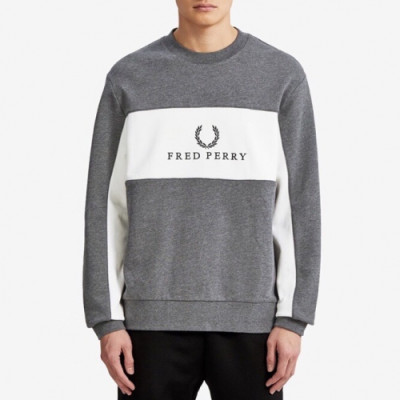 Fredperry 2020 Mens Logo Casual Cotton Tshirts - 프레드페리 2020 남성 로고 코튼 라운드티 Fre008x.Size(s - xl).그레이