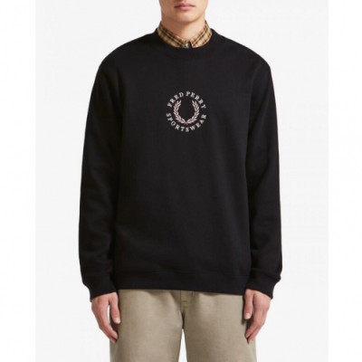 Fredperry 2020 Mens Logo Casual Cotton Tshirts - 프레드페리 2020 남성 로고 코튼 라운드티 Fre0011x.Size(s - xl).블랙