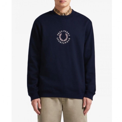 Fredperry 2020 Mens Logo Casual Cotton Tshirts - 프레드페리 2020 남성 로고 코튼 라운드티 Fre0012x.Size(s - xl).네이비
