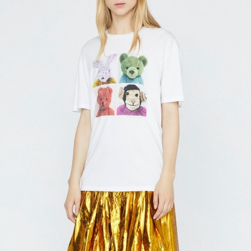 Stella Mccartney 2020 Womens Basic Crew-neck Cotton Short Sleeved Tshirts - 스텔라 매카트니 2020 여성 베이직 크루넥 코튼 반팔티 Ste005x.Size(s - l).화이트